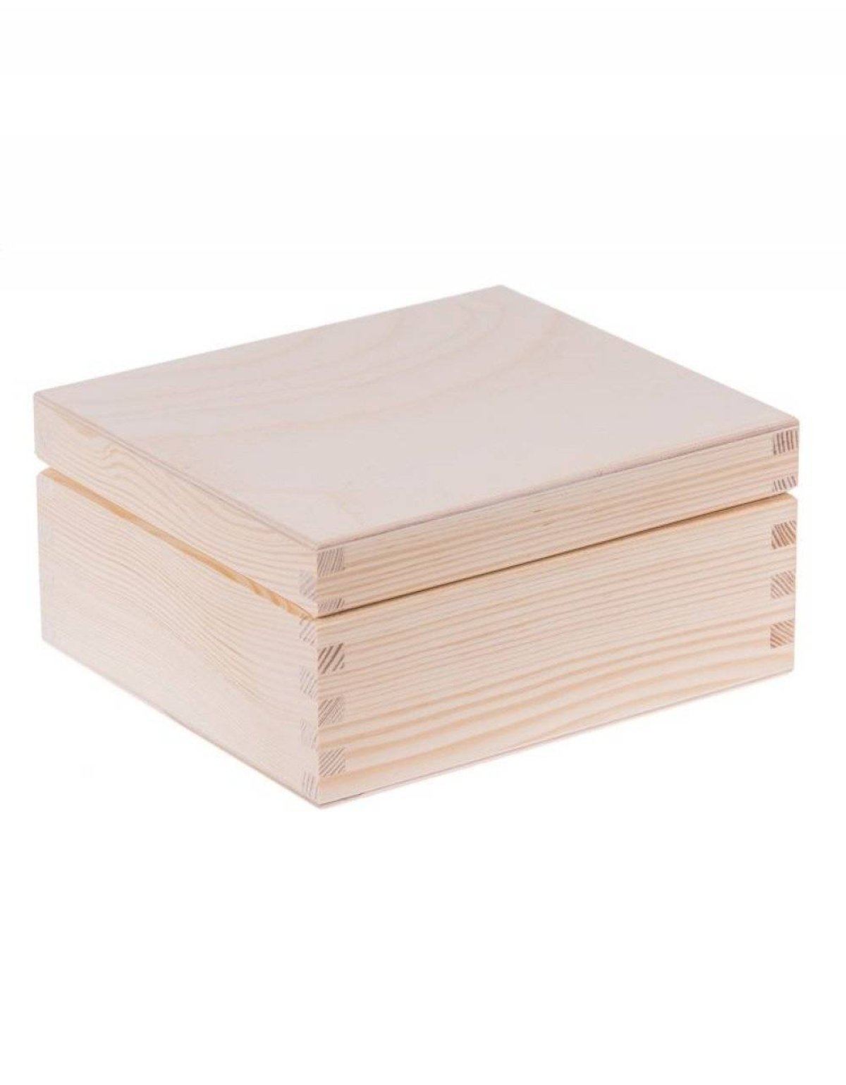 Přírodní dřevěná dárková krabička - 18x16x8 cm