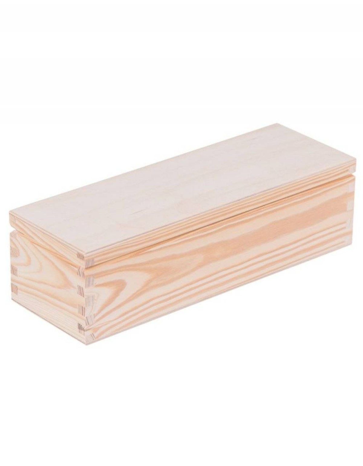 Přírodní dřevěná dárková krabička - 28x9x8 cm