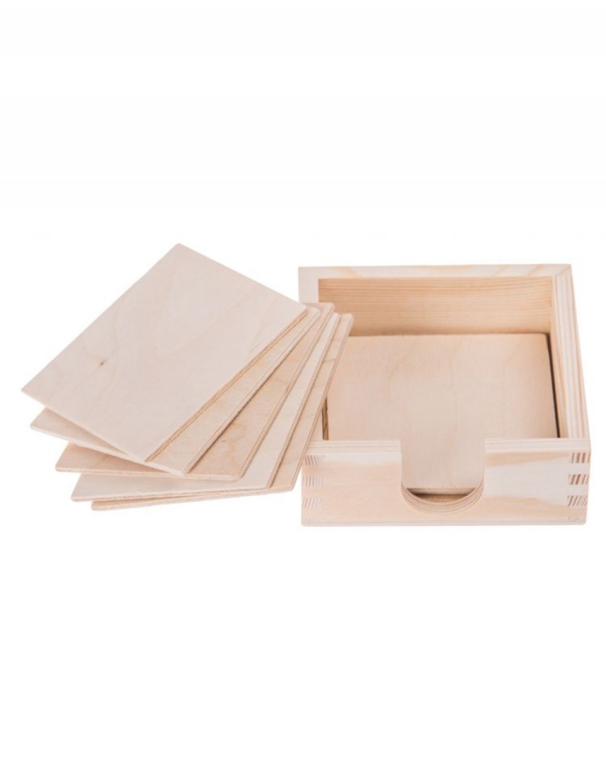 Sada 8 ks podtácků v krabičce - 10x10 cm