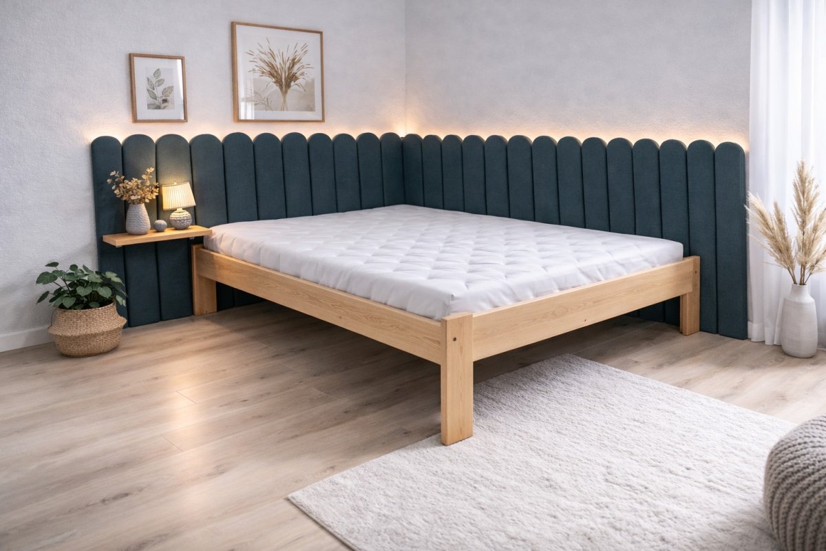 Čalouněný panel Plot 3 cm - grafitová 19