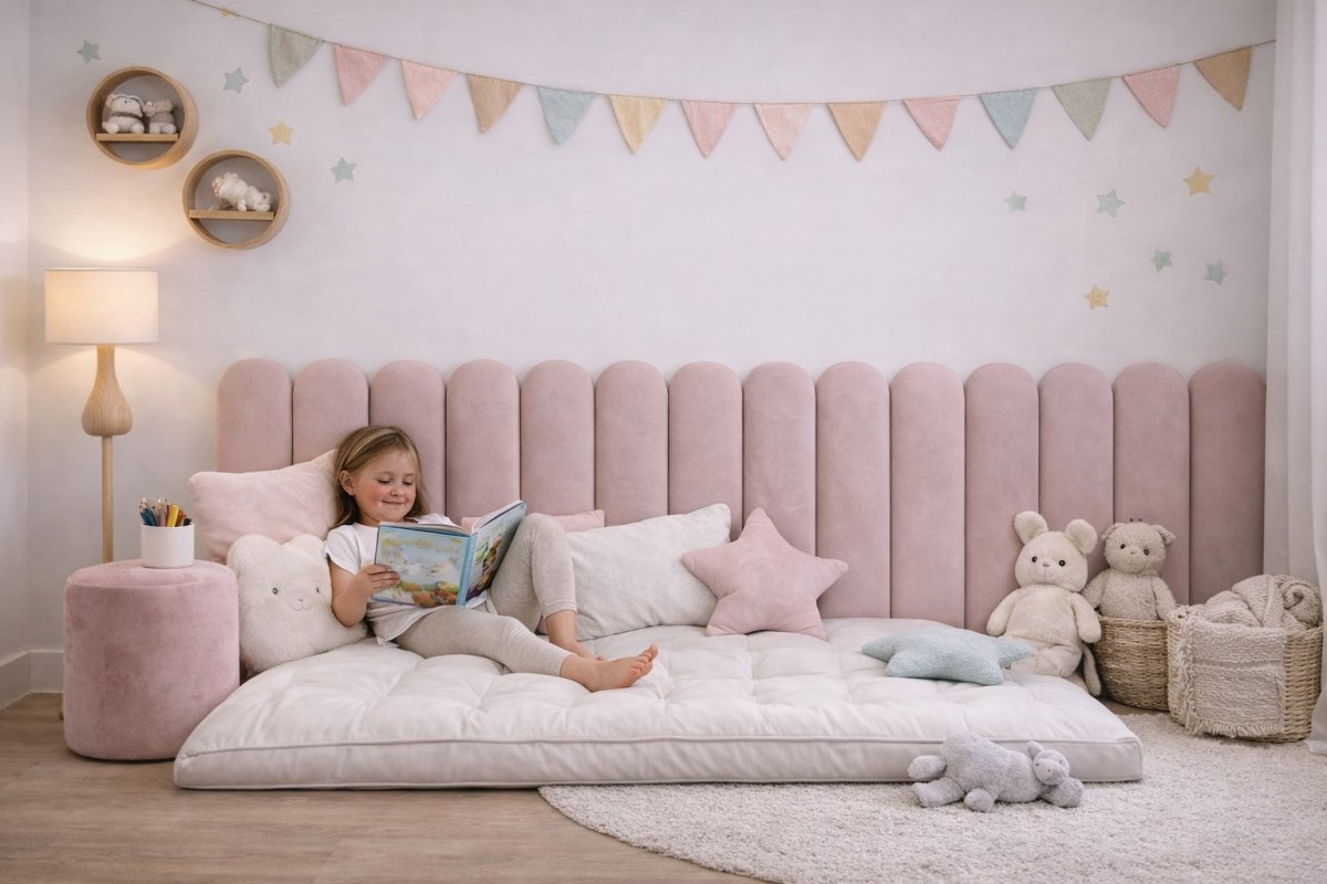 Čalouněný panel Plot 3 cm - grafitová 19