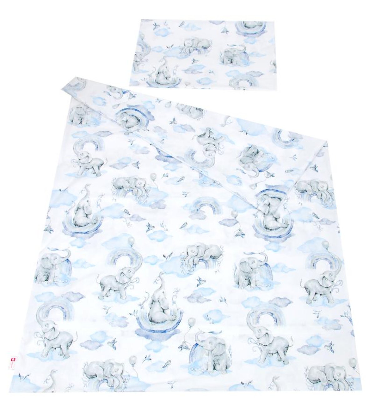 Povlečení 100/160 cm + 50/60 cm slůně modrá