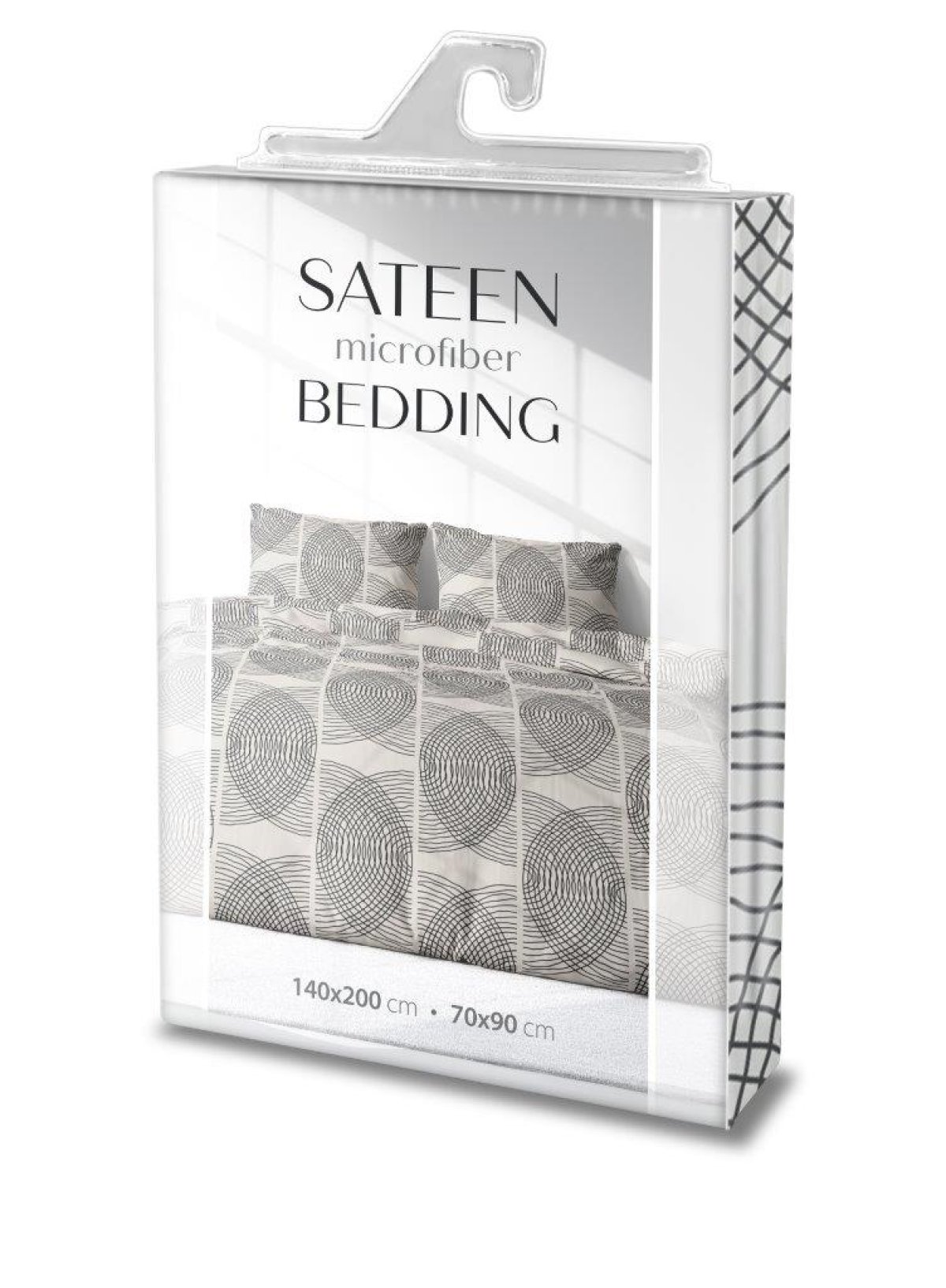 Povlečení ze saténového mikrovlákna 140 x 200 + 70 x 90 cm - model 008