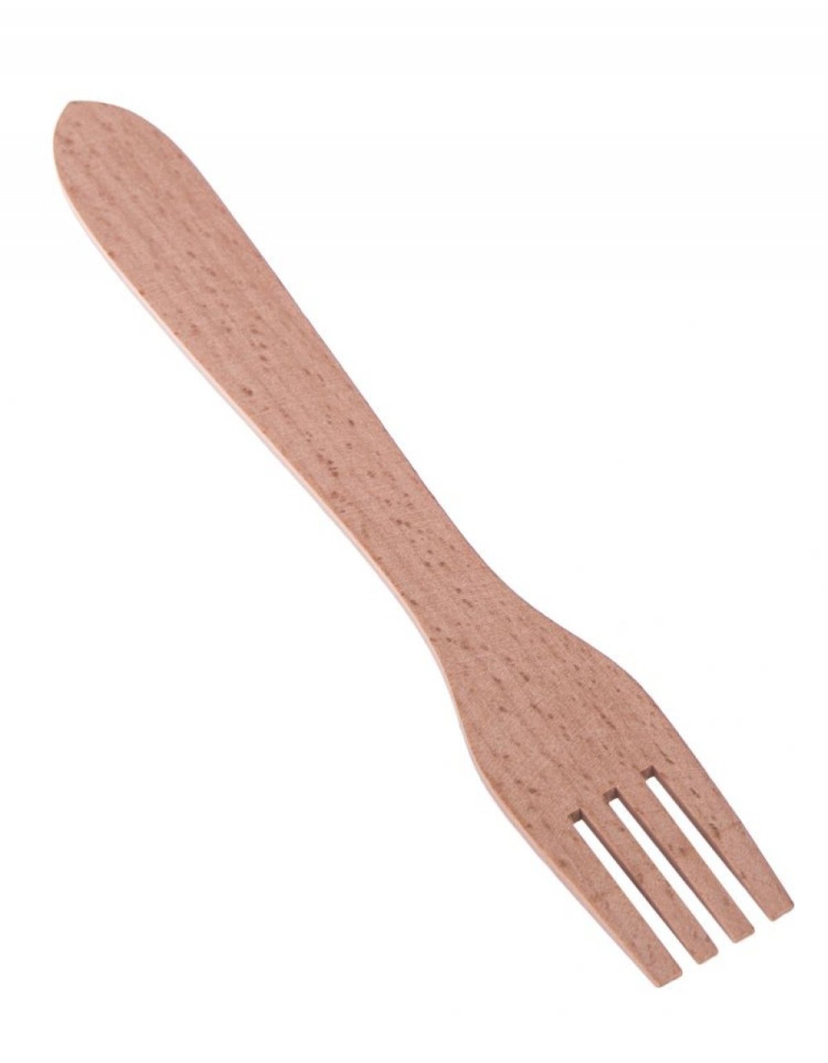 Dřevěná vidlička se 4 hroty malá