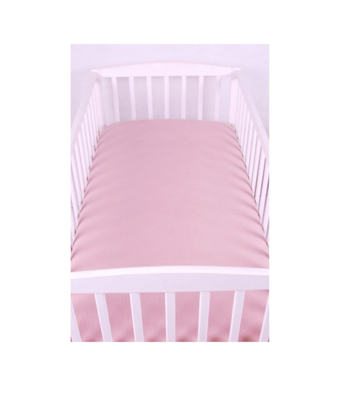 Mušelínové prostěradlo s gumkou 60x120 cm - růžová