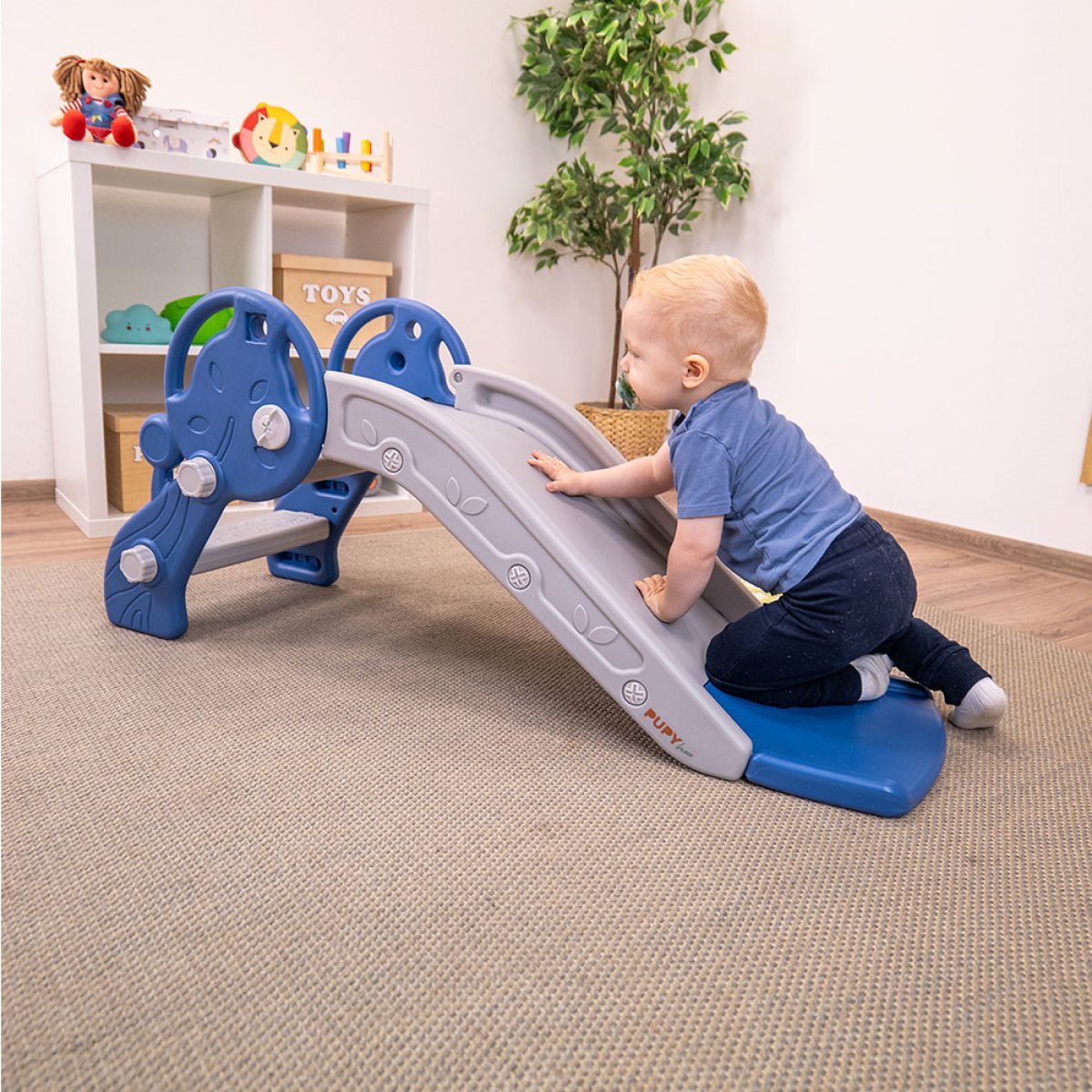 Dětská skluzavka - modrá