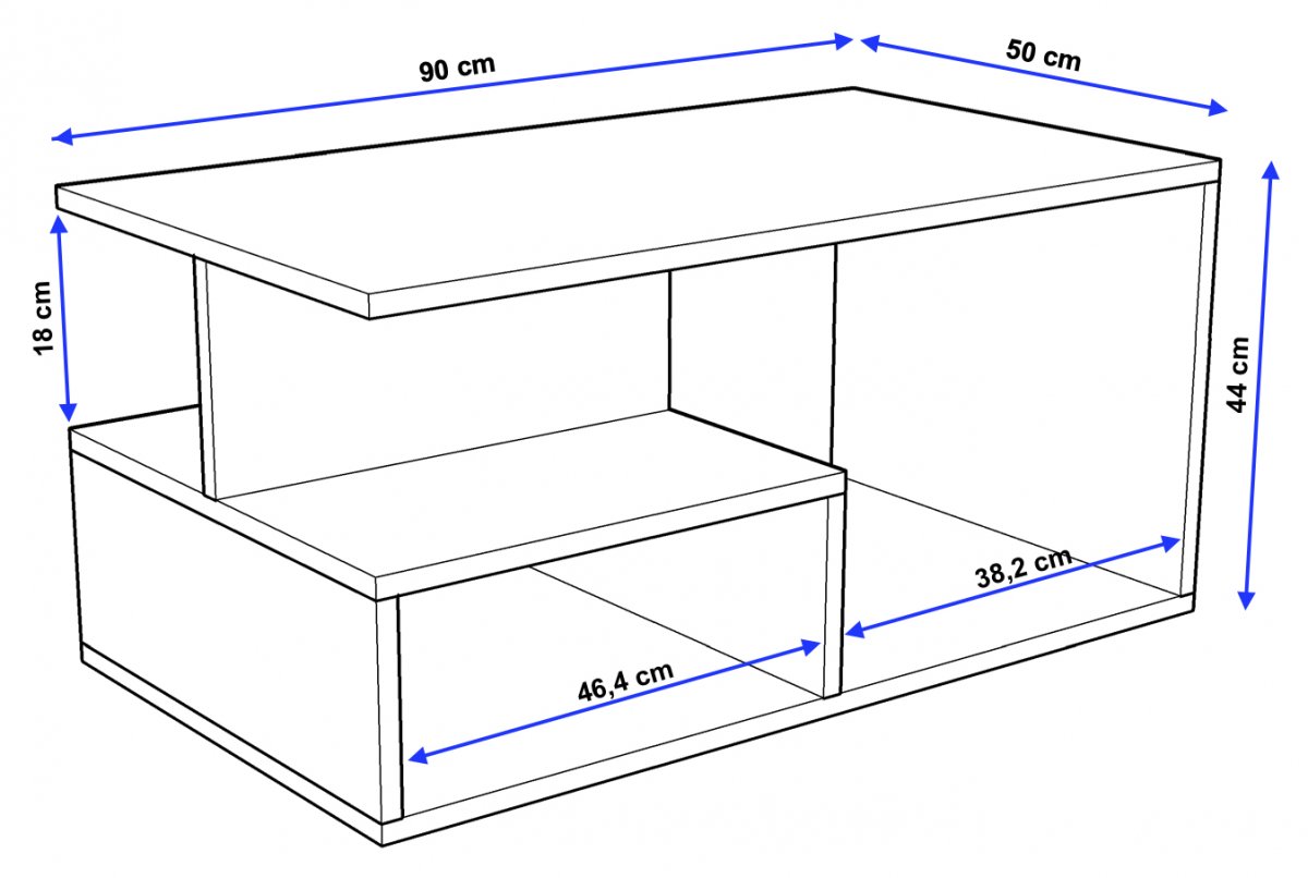 Konferenční stolek Marcelo dub med