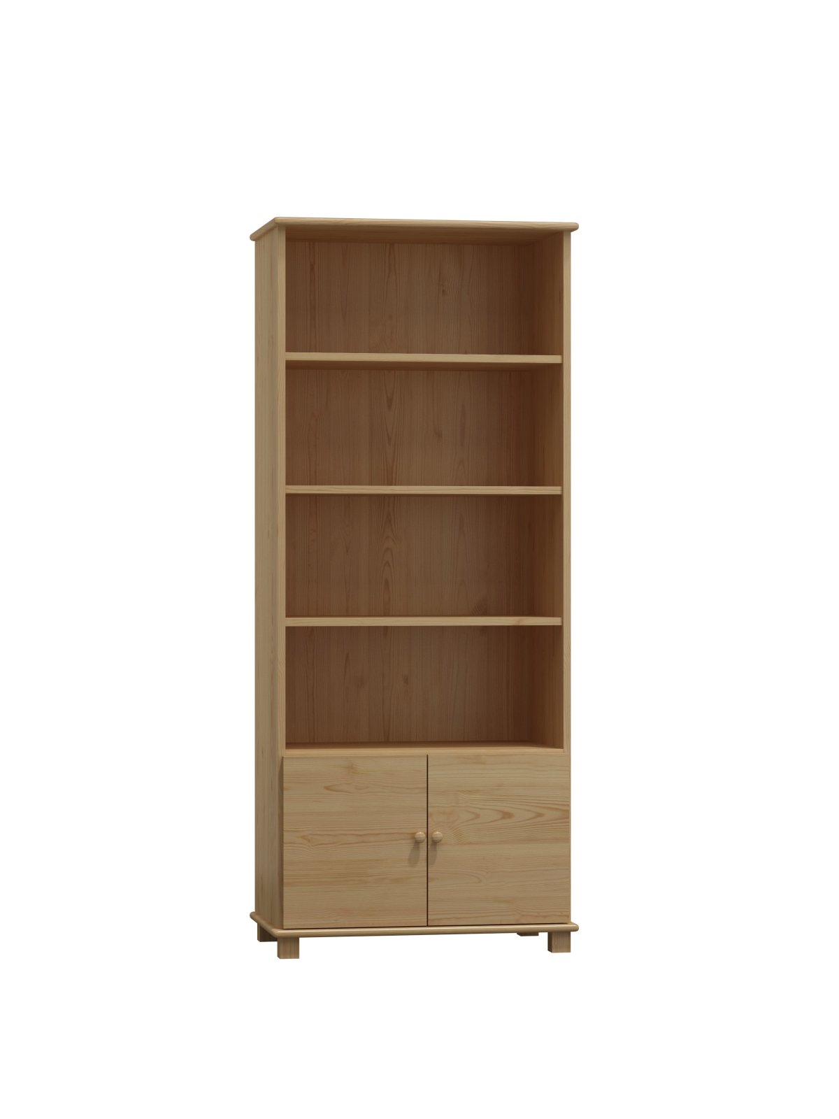 Policový regál - knihovna z masivu borovice 100 80/190/42 cm