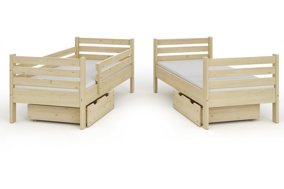 Patrová postel MIKOL 2v1 200x90 cm + šuplíky + rošty ZDARMA