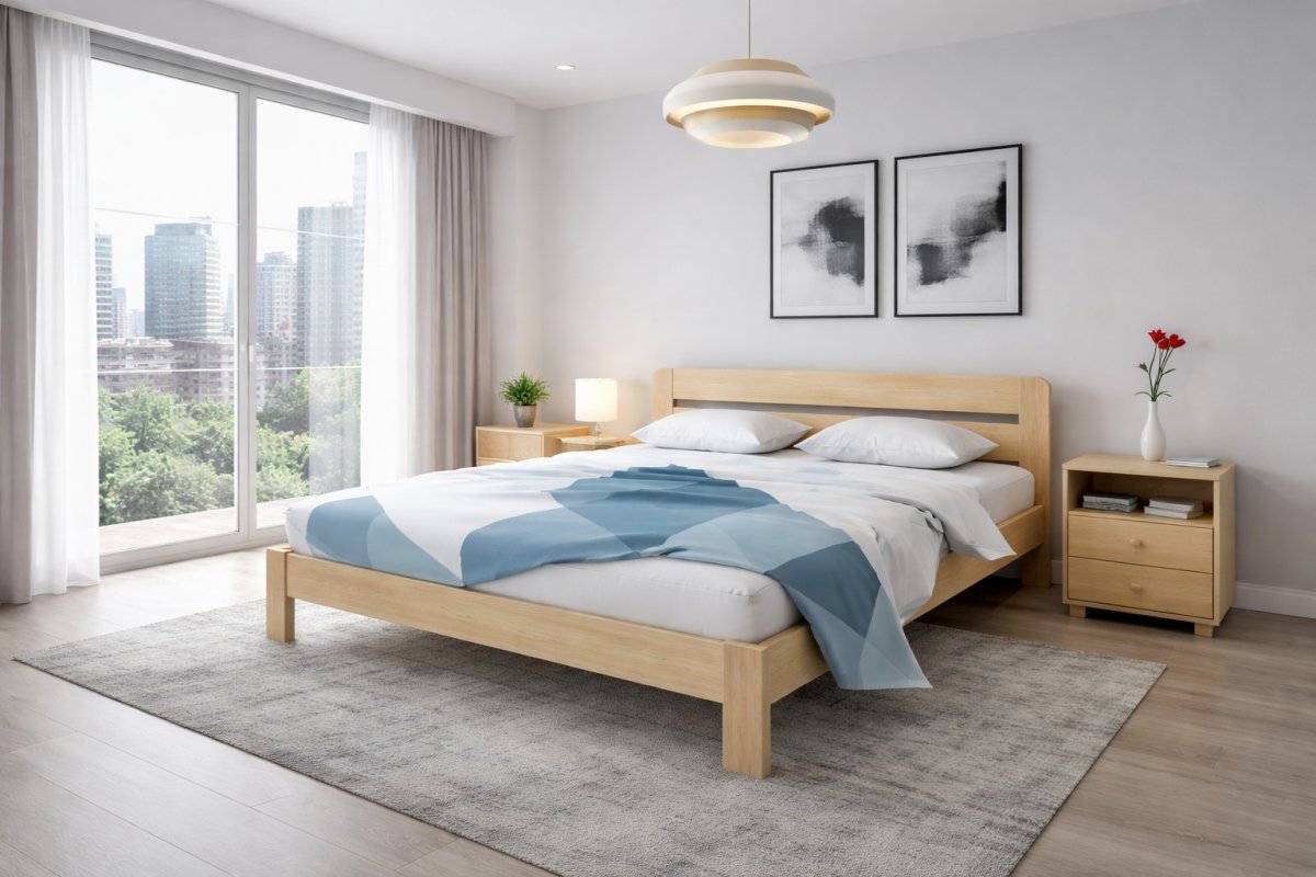 Postel z masivu Šárka 120x200 cm + rošt ZDARMA