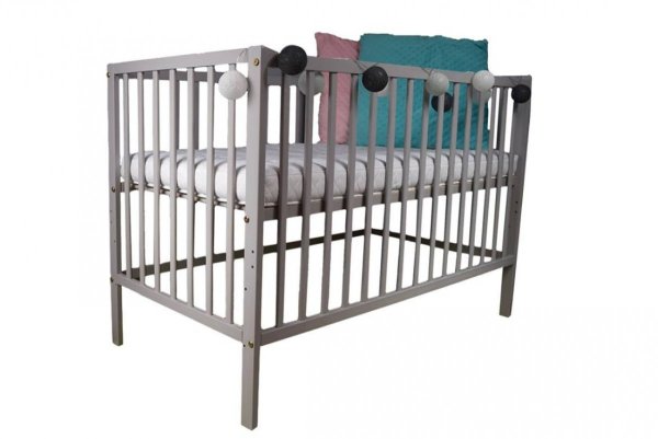 Postel z masivu Abby 90x200 cm bílá + rošt ZDARMA