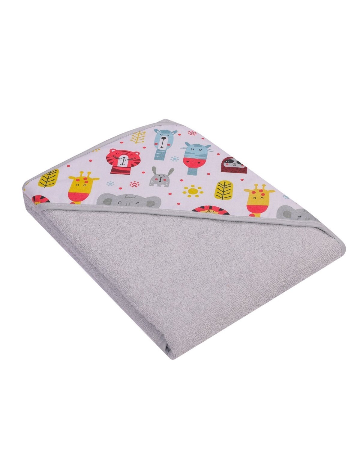 Dětská osuška s kapucí - termofrote šedá 80x80 cm