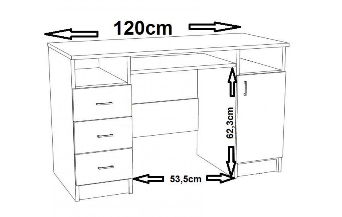 Psací stůl NB7 - Space