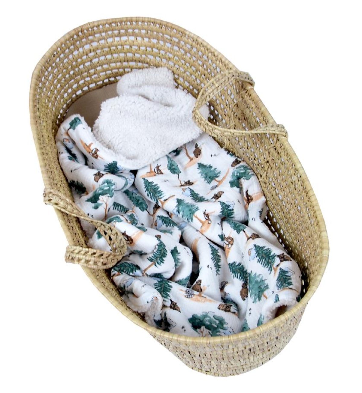 Mušelínová deka 100 x 75cm / zvířátka v lese