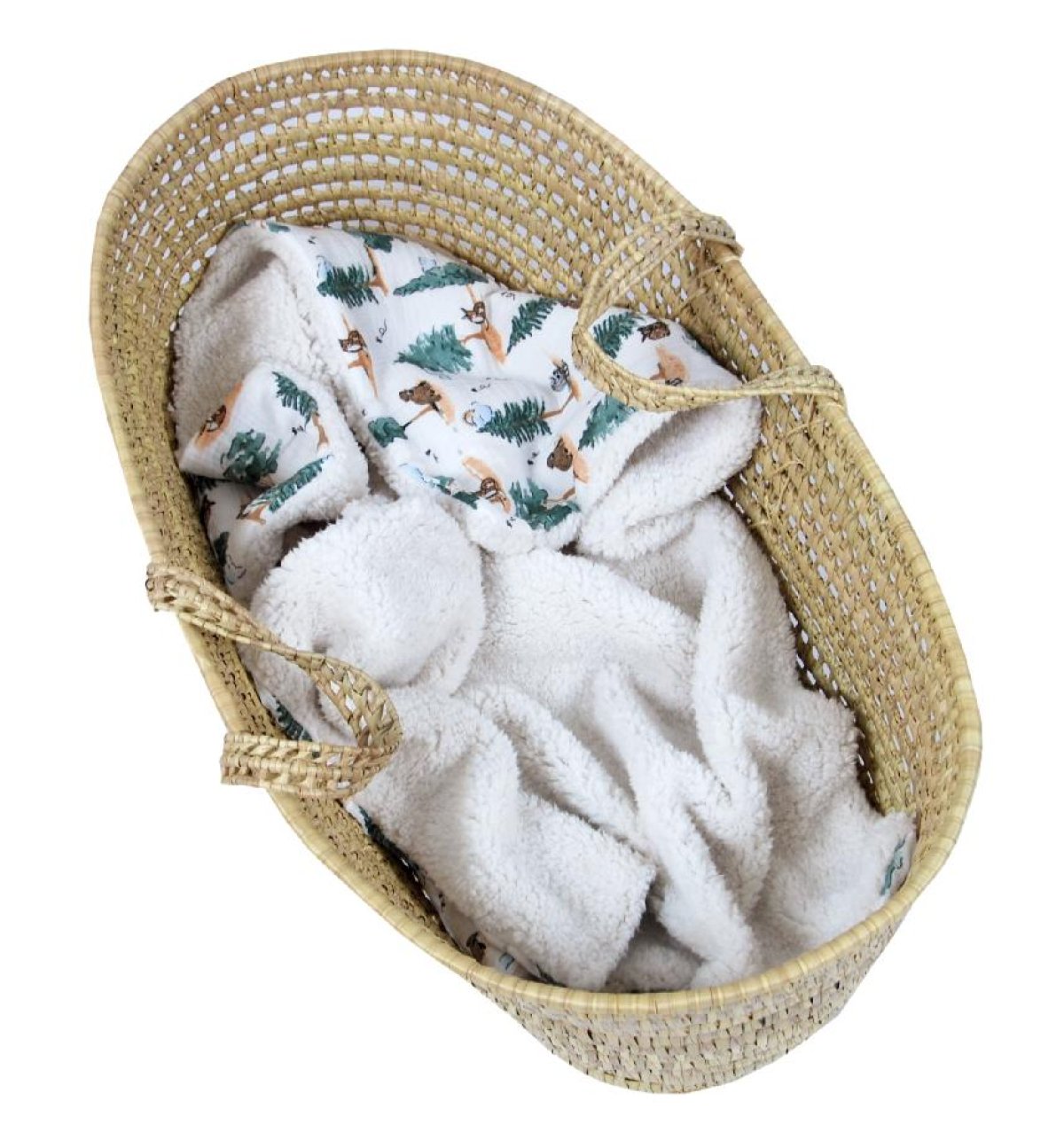 Mušelínová deka 100 x 75cm / zvířátka v lese