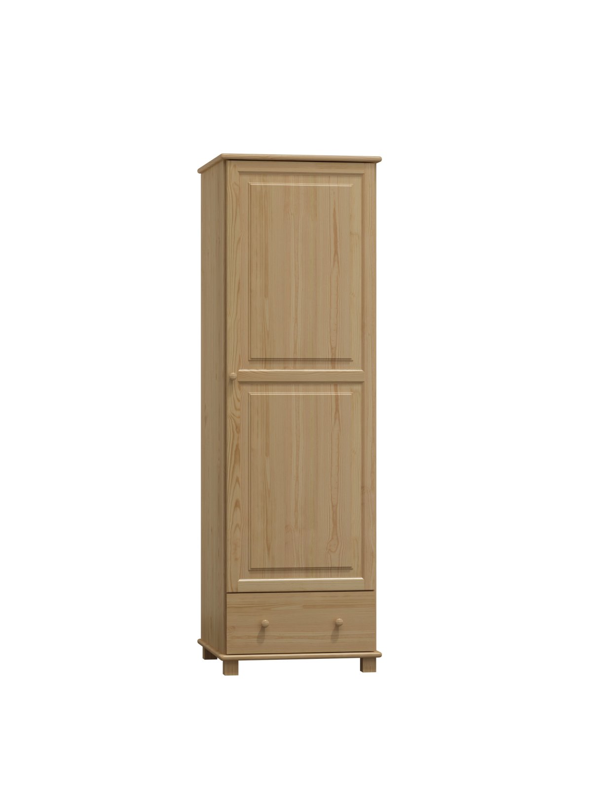 Šatní skříň z masivu borovice 70 47/190/60 cm/ s tyčí