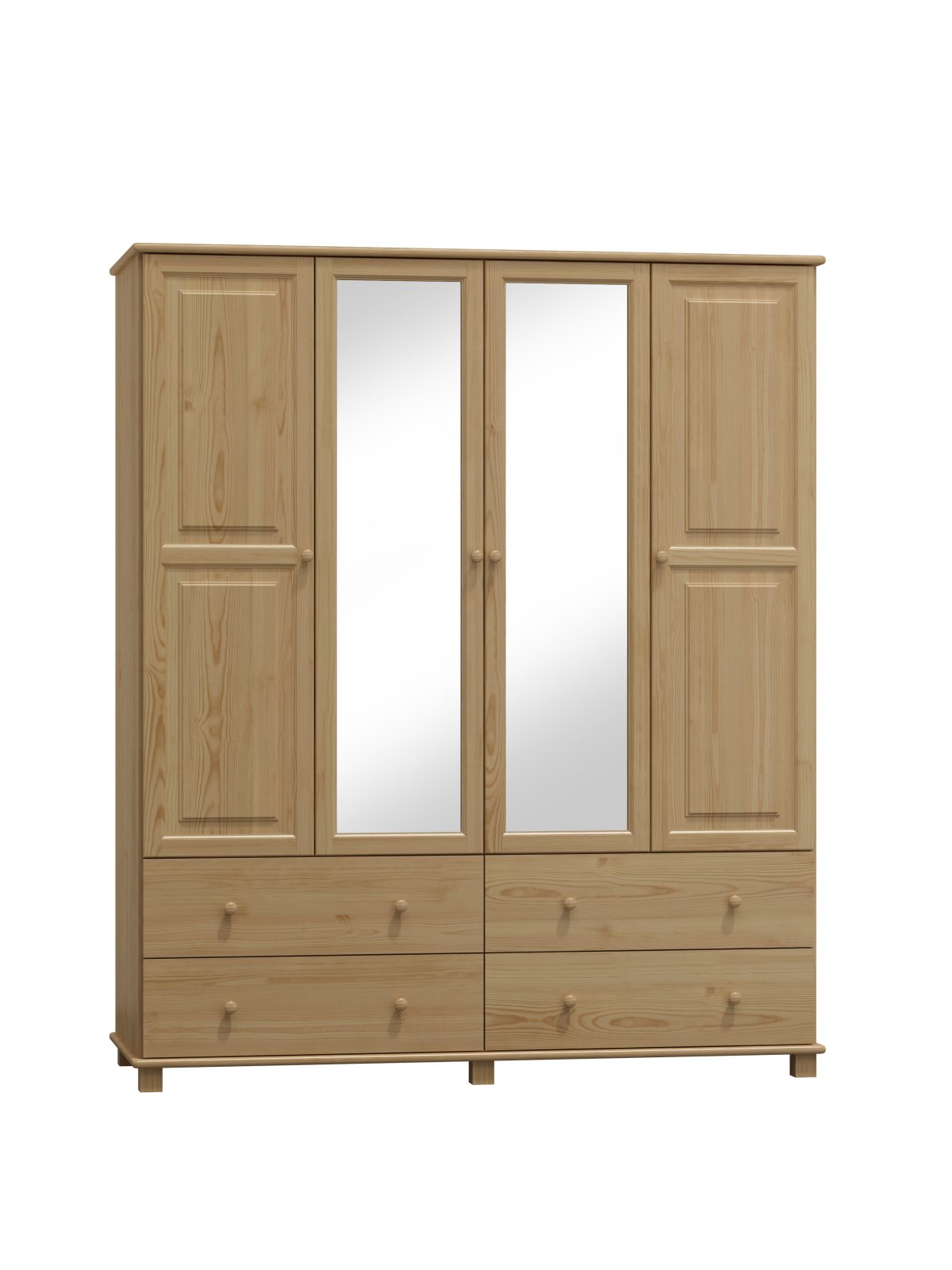 Šatní skříň z masivu borovice 78 160/190/60 cm