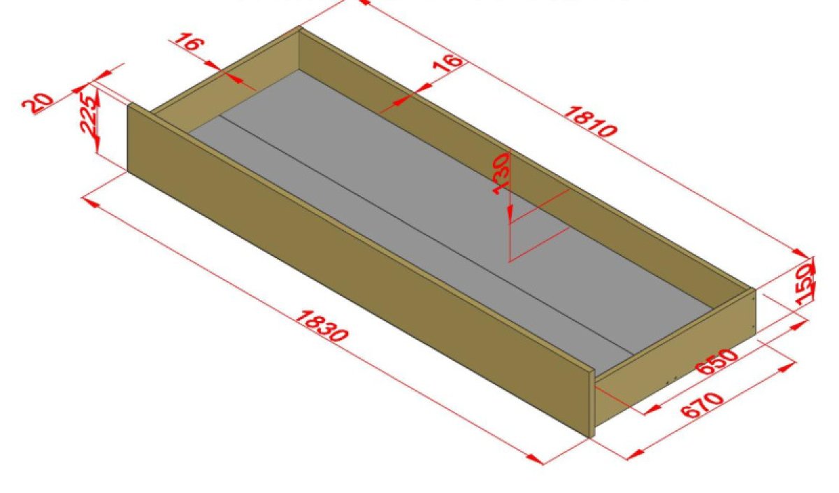 Rozkládací postel z masivu Rimini + rošty a zásuvka ZDARMA