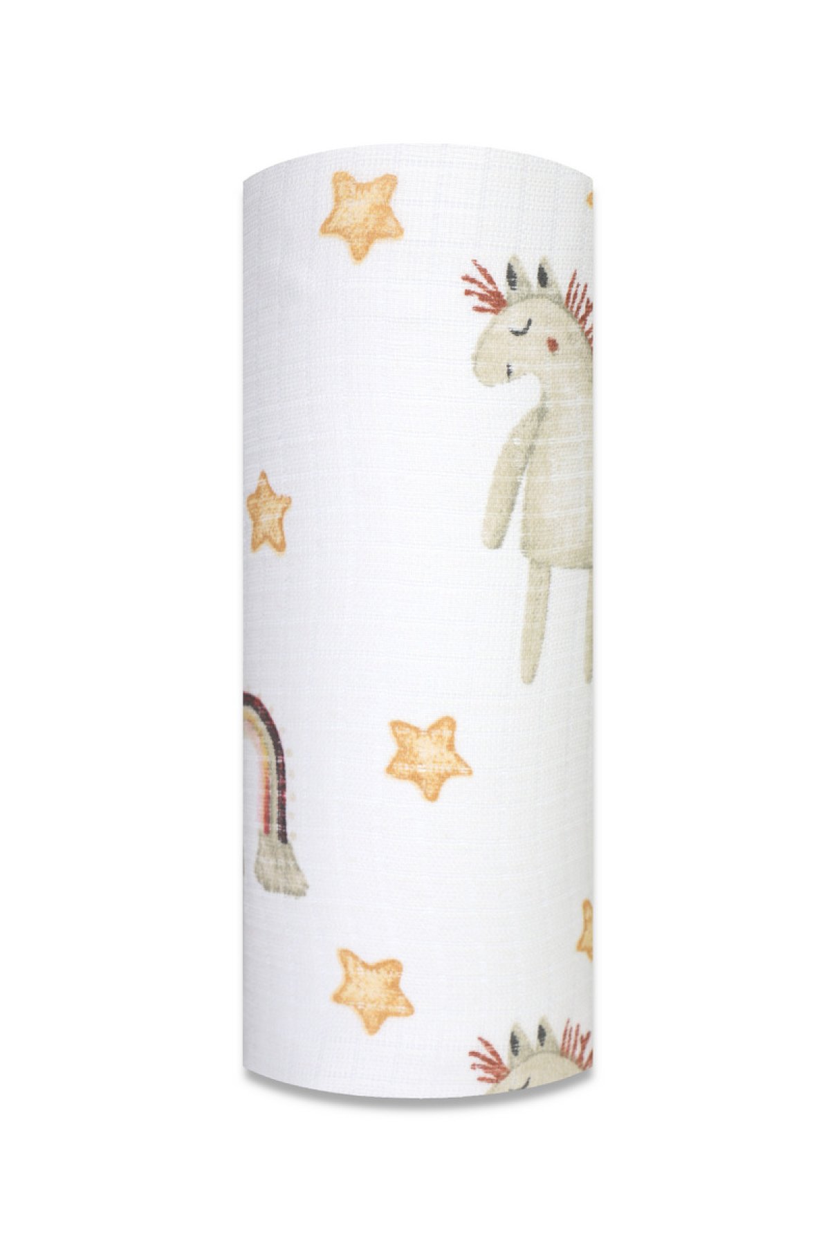 Plena bavlna potisk - koník a duha