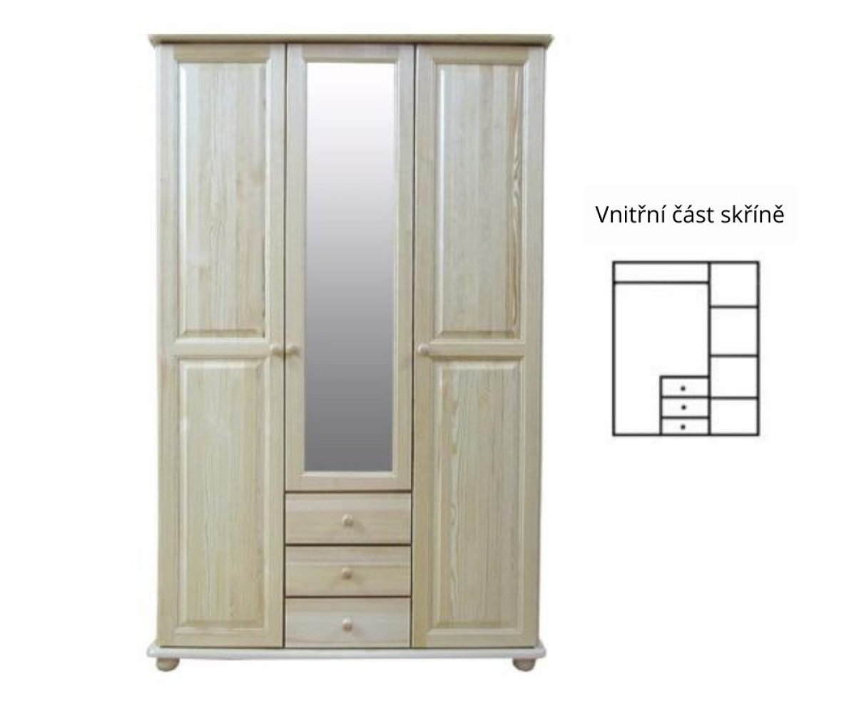 Skříň masiv borovice - SF 41B