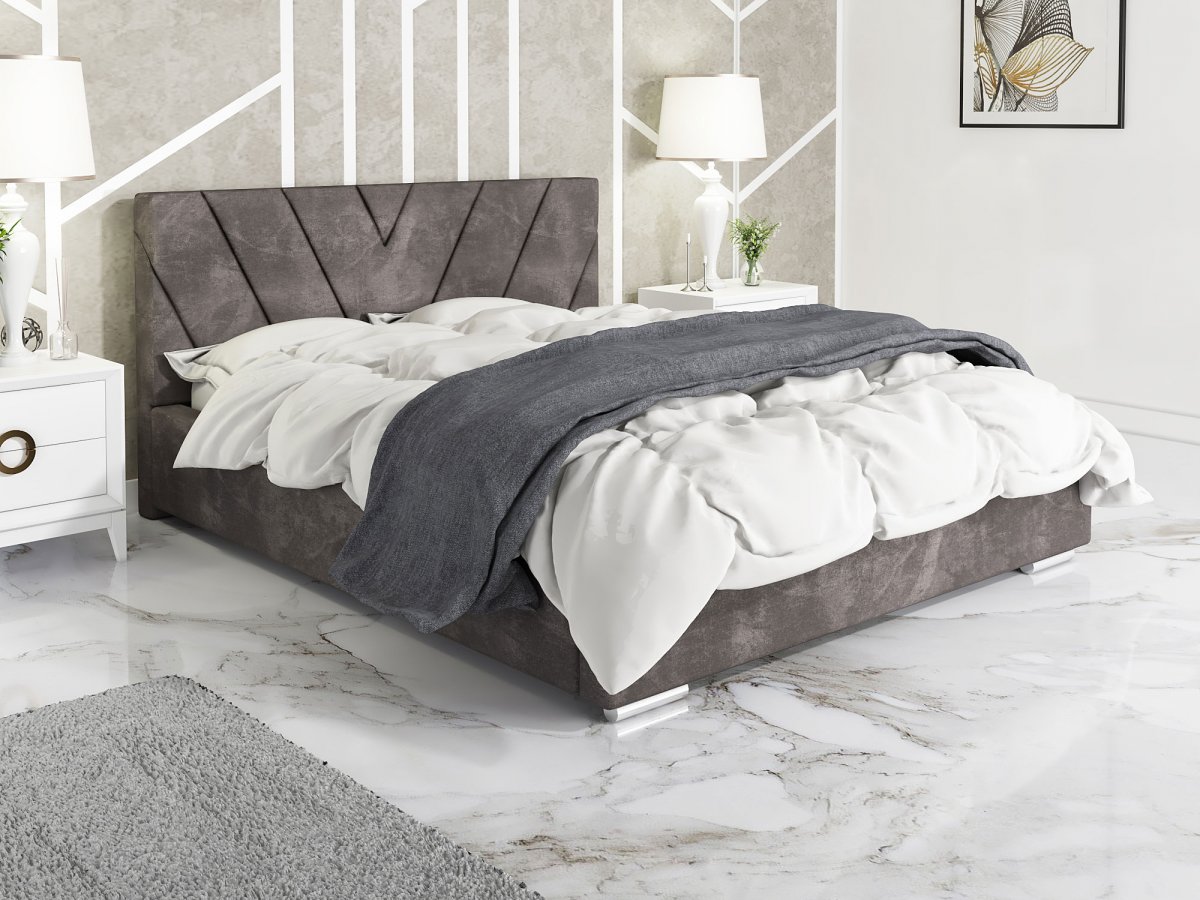 Čalouněná postel Vicenza 120/200 cm s úložným prostorem fuego