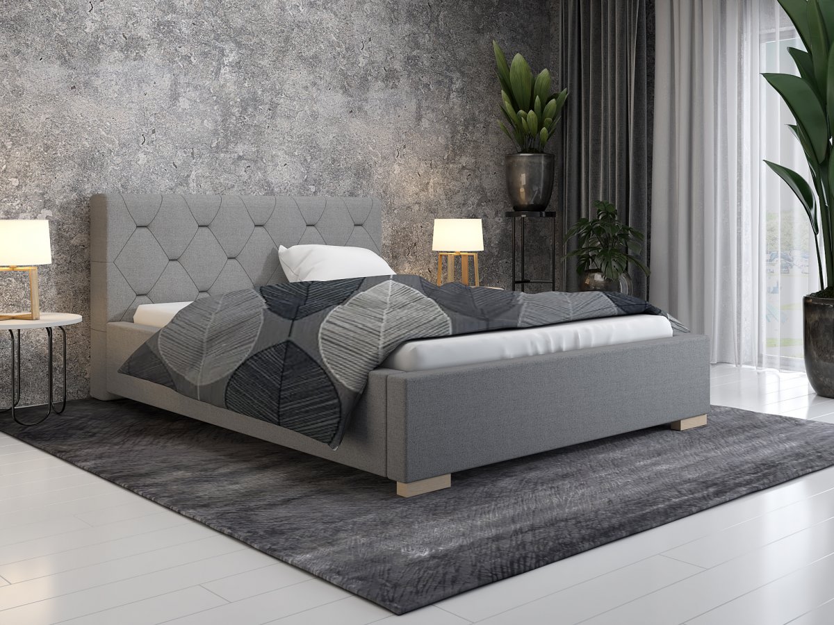 Čalouněná postel Troja 140/200 cm s úložným prostorem malmo