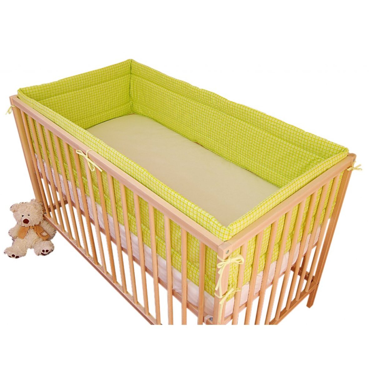 Ochranný mantinel 360 cm zelený karo Ochranný mantinel 360 cm zelený karo