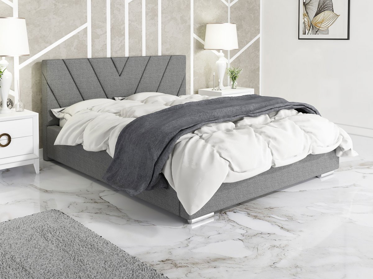 Кровать виенсо 140 Barhat Grey