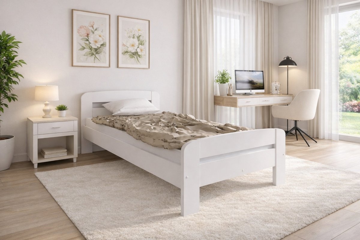 Zvýšená postel Andula 90x200 cm + rošt ZDARMA - bílá Zvýšená postel Andula 90x200 cm + rošt ZDARMA - bílá