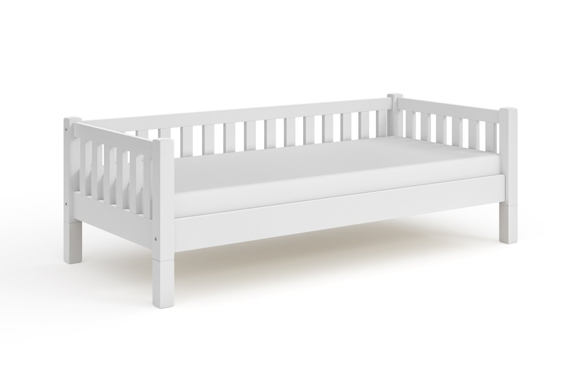 3v1 Rostoucí postel Montessori Lora bílá 90/200 cm + rošt ZDARMA