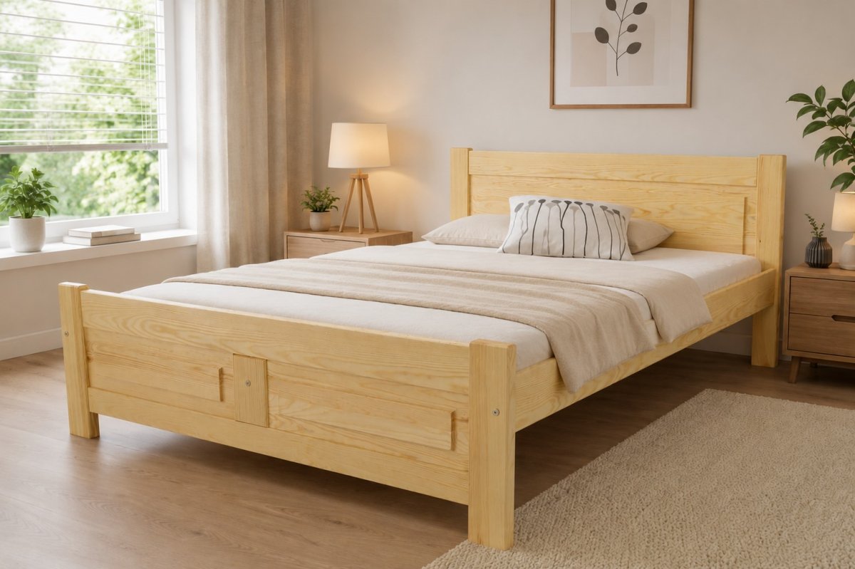 Zvýšená postel z masivu Eliška 180x200 cm + rošt ZDARMA produkt