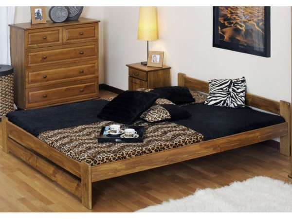 Postel Evropa 120 x 200 cm barva dub