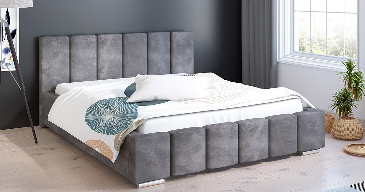 Čalouněná postel Maxima 140/200 cm s úložným prostorem fuego