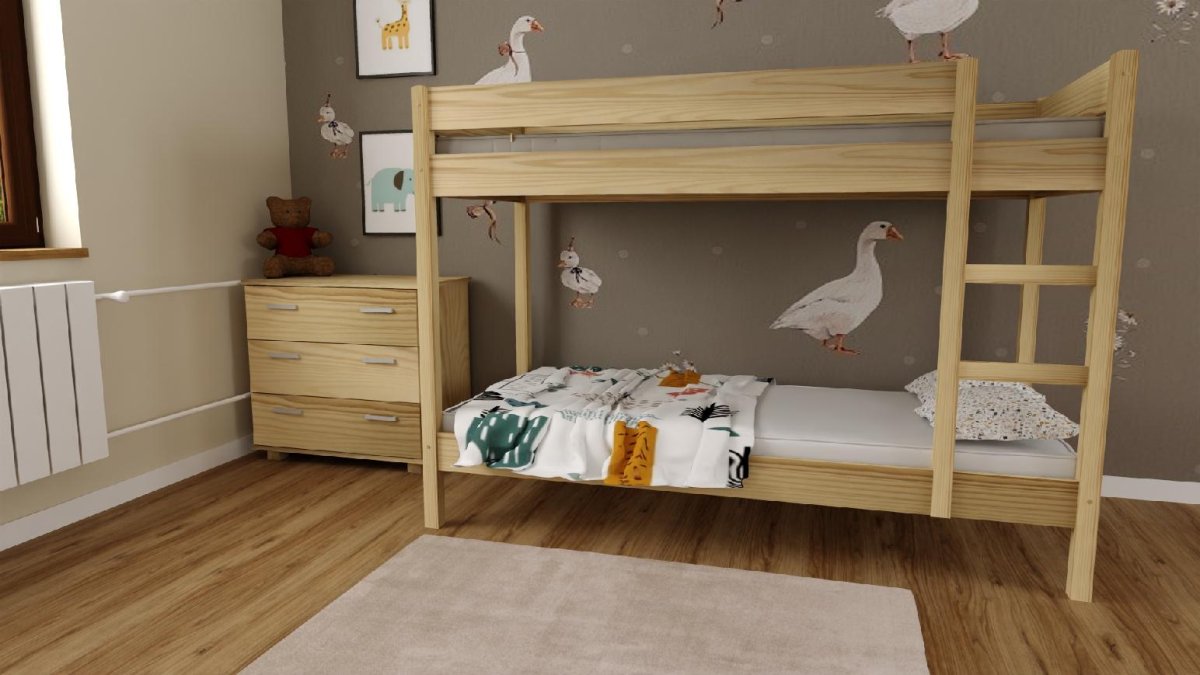 Postel Gino 180/80 cm + matrace PUR + rošty ZDARMA