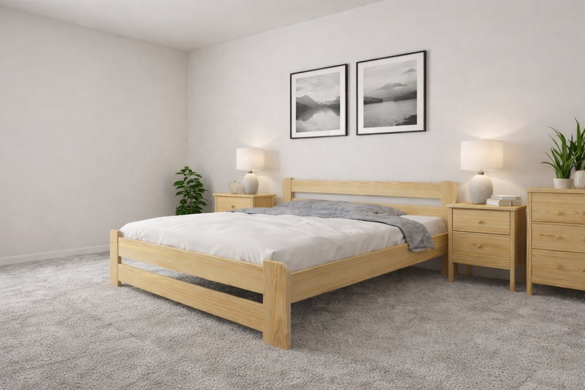 Zvýšená postel z masivu Halina 120x200 cm + rošt ZDARMA Zvýšená postel z masivu Halina 120x200 cm + rošt ZDARMA