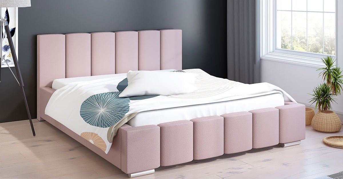 Čalouněná postel Maxima 120/200 cm s úložným prostorem jasmine 