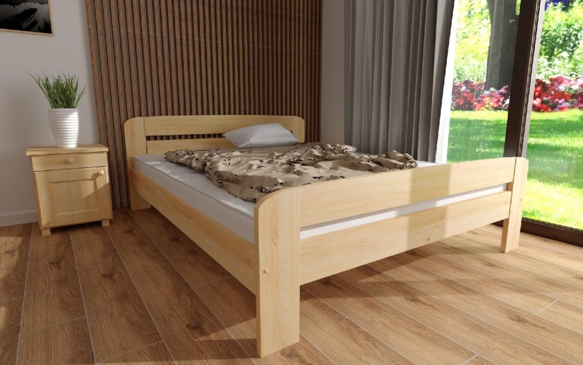 Zvýšená postel z masivu Andula 120 x 200 cm + rošt ZDARMA