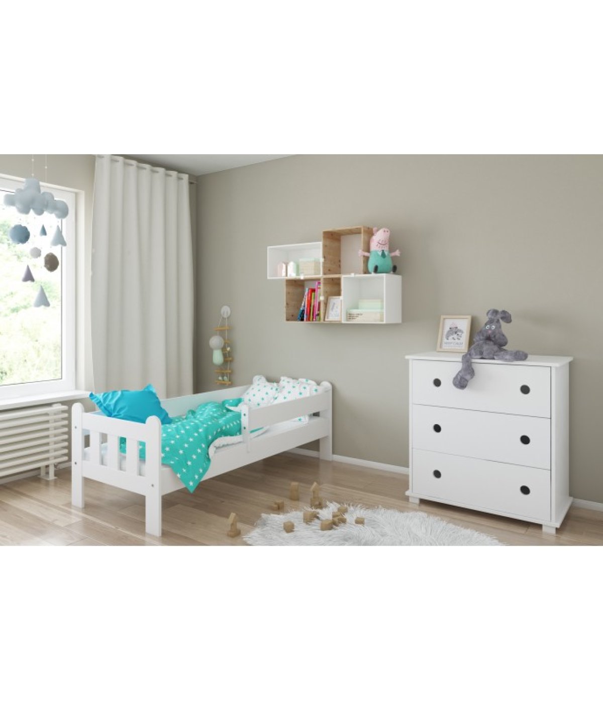 Postel Silvia 160/70 cm - bílá + matrace 