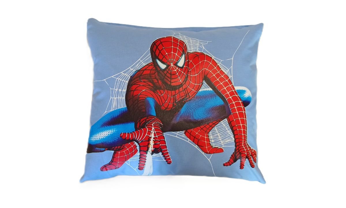Dětský povlak na polštář 40x40 cm - Spiderman / modrá
