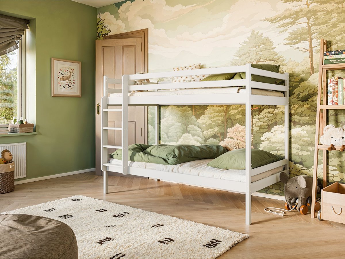 Patrová postel Nicol 80x180 cm - BÍLÁ + rošty ZDARMA