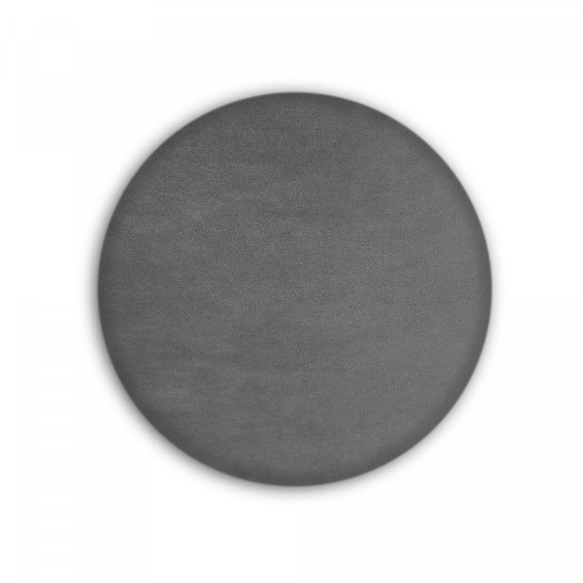 Čalouněný  panel kolo - průměr 20 cm, tmavě šedá