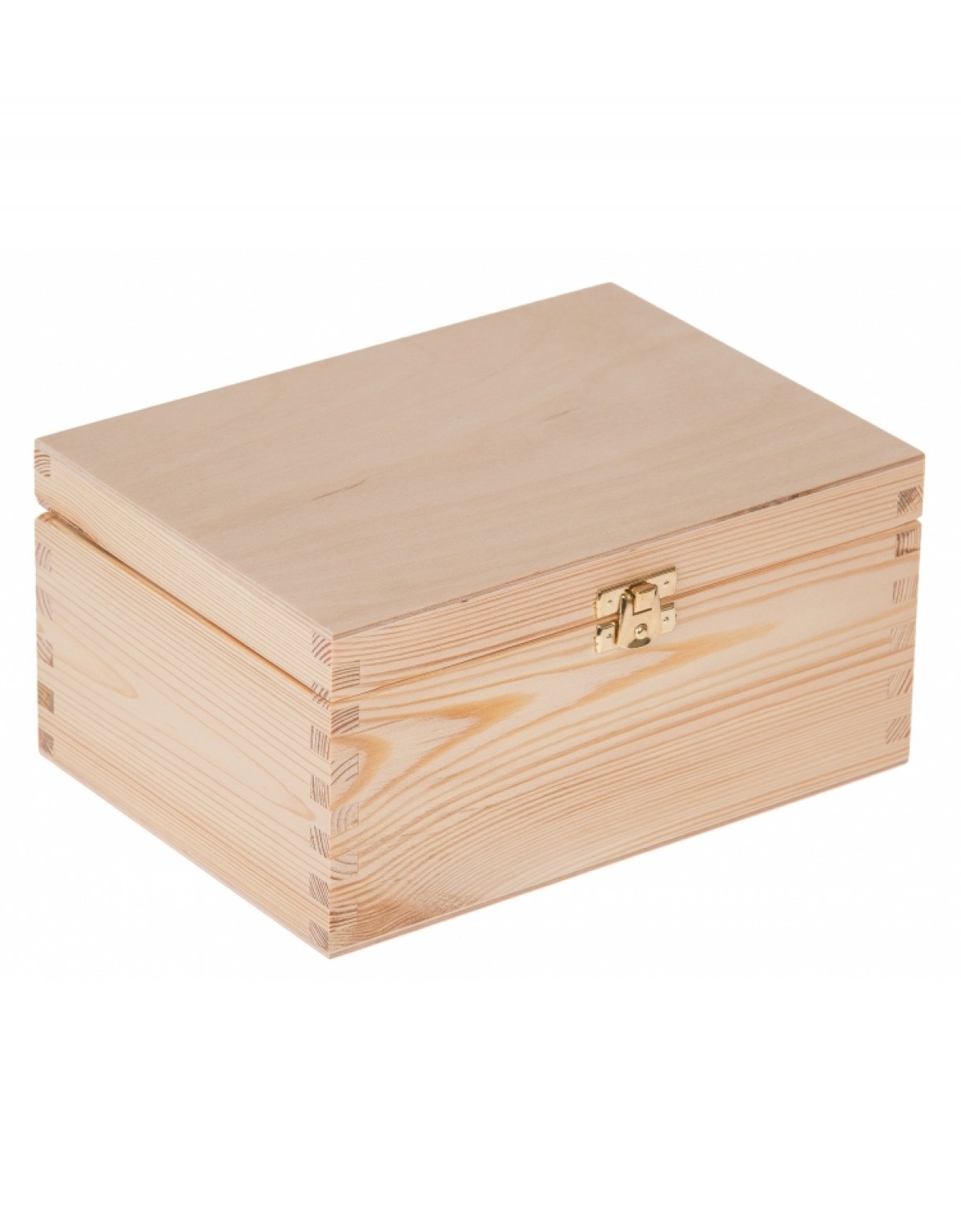 Krabička dřevěná 22x16x10,5 cm - zapínání