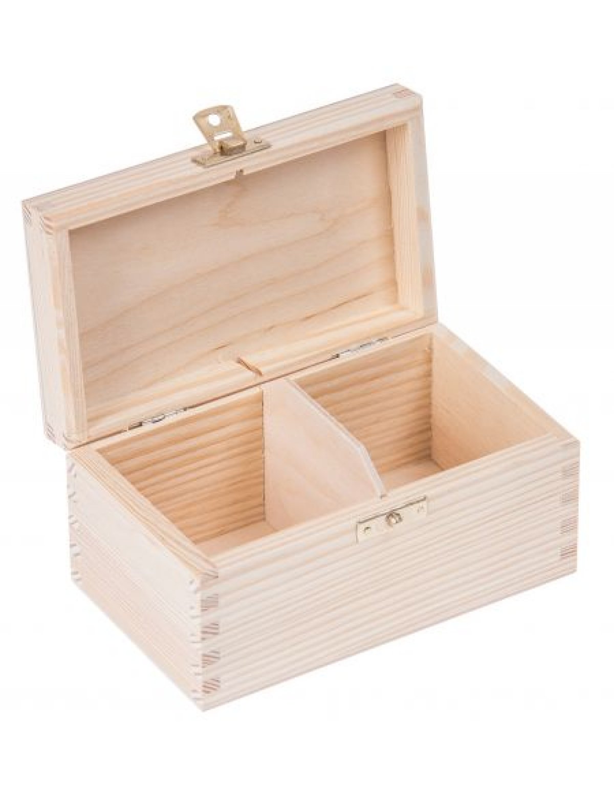 Krabička dřevěná na čaj 9,5x16,5x8 cm zapínaní