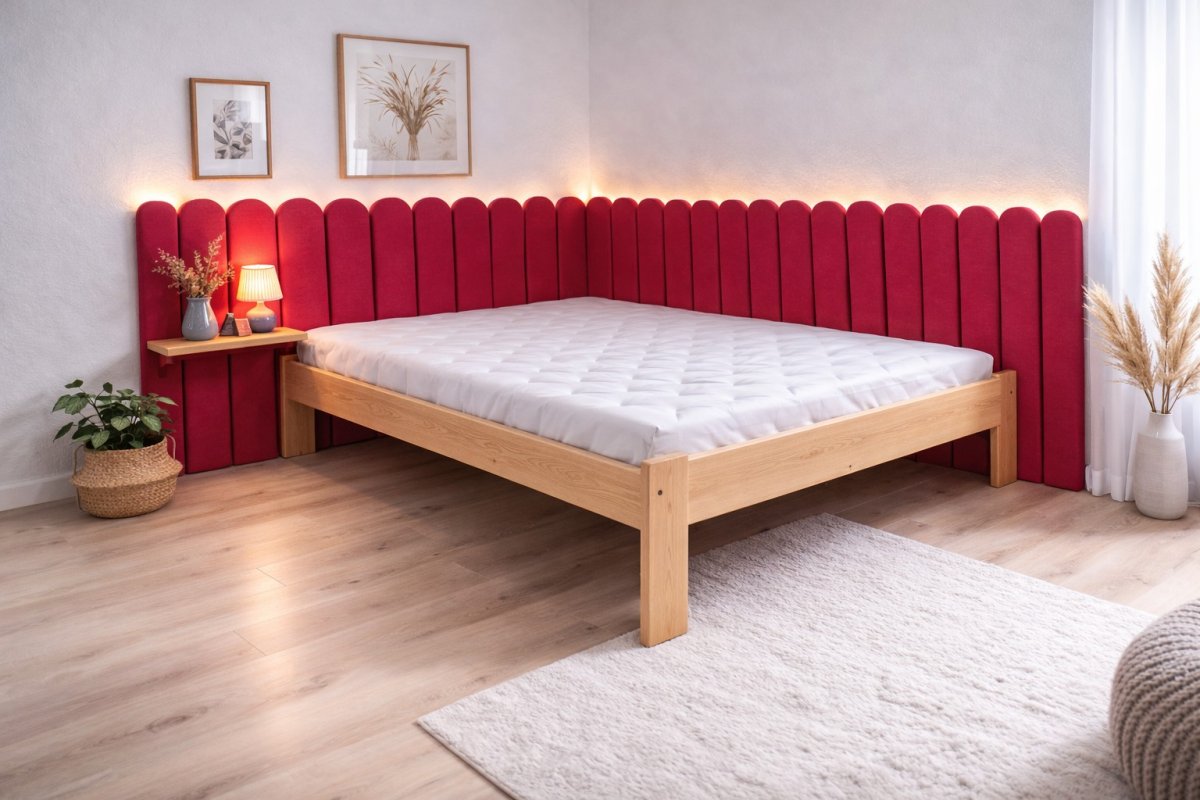 Čalouněný panel Plot 5 cm - rubínová 06 produkt