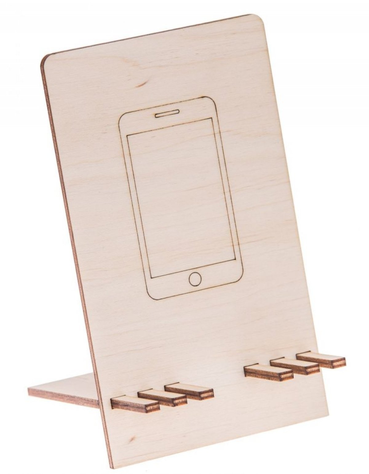Dřevěný stojánek na mobil