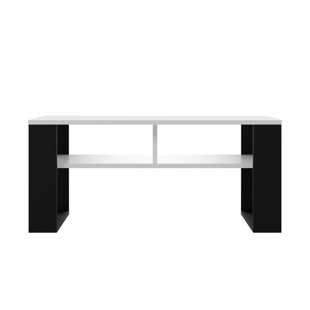 Konferenční stolek 90 x 58 cm 2P - bílá / černá