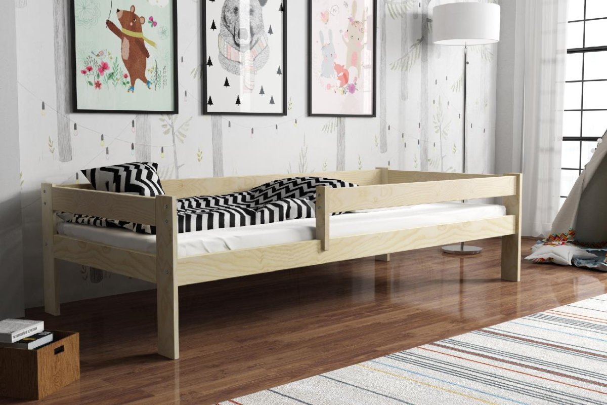 Postel z masivu Rudi 160/80 cm + rošt ZDARMA