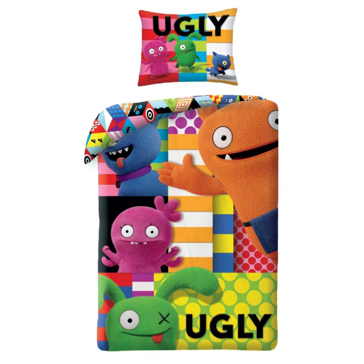 Povlečení Ugly Dolls 140/200 + 70/90 cm