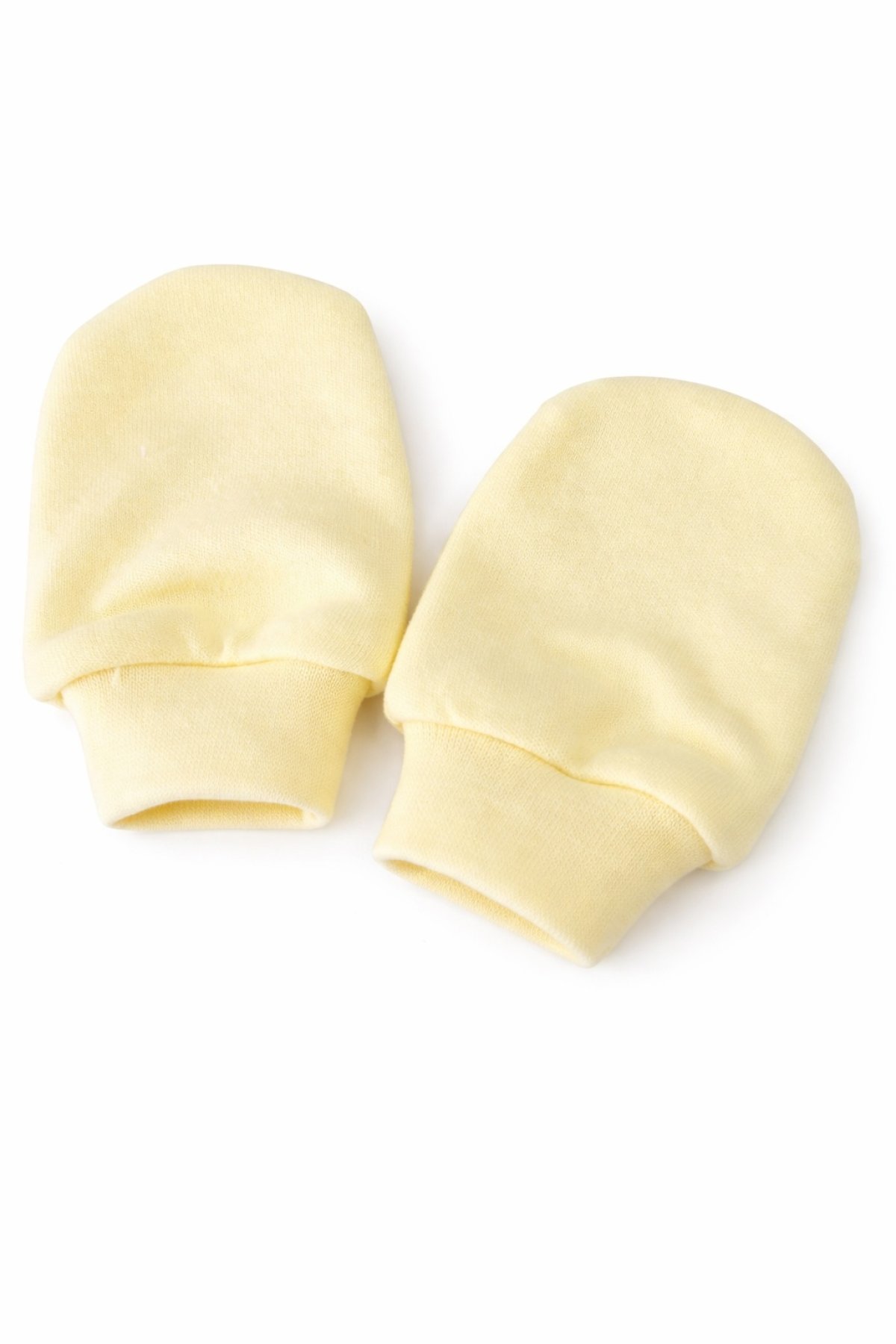 Kojenecké bavlněné rukavičky - žluté