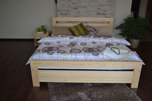 Postel  Amor 180/200 cm - masiv 3,5 cm + matrace Relax